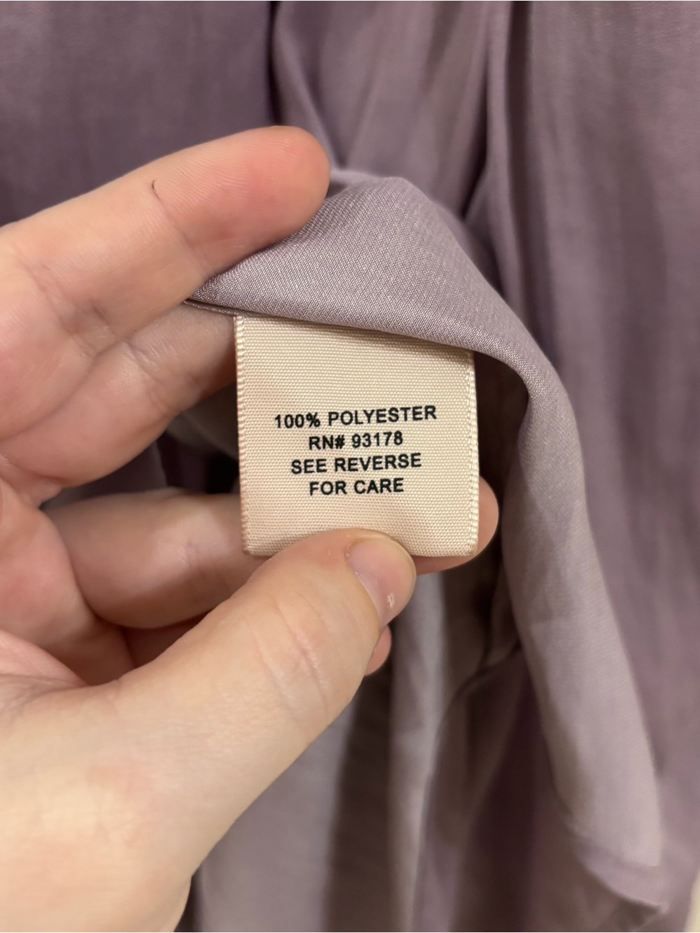 Philosophy Dusty Lavender V-Neck Long Sleeve Blouse - Picture 6 of 7